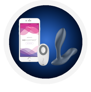 Vector Remote control and app enabled prostate massager