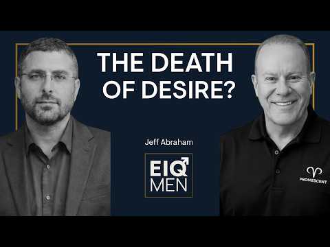 Jeff Abraham of Promescent discussing low libido in young men on the EIQ Men podcast with host Mark Goldberg