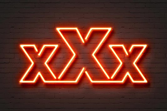XXX neon sign for porn induced erectile dysfunction