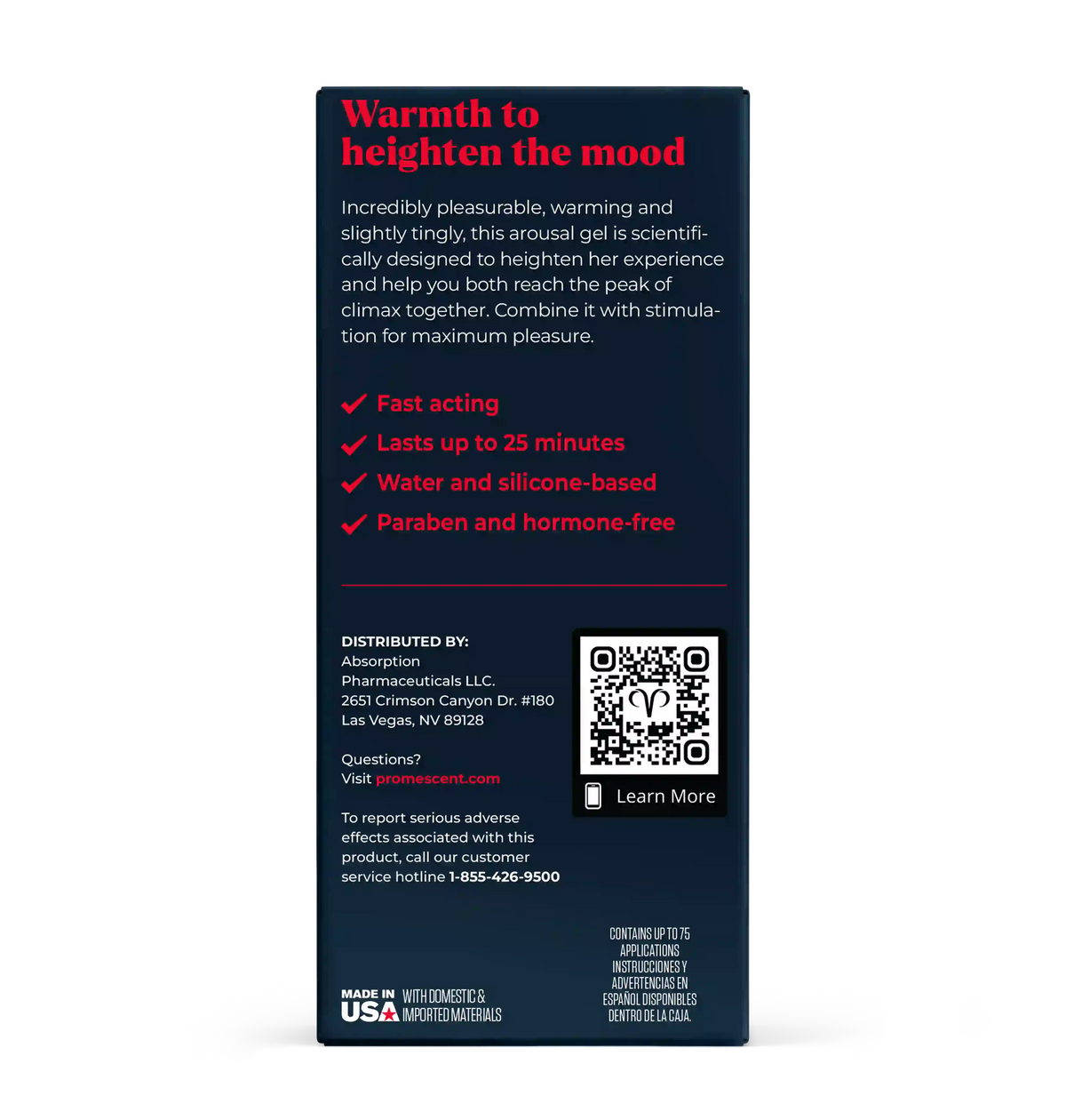 Warming Female Arousal Gel