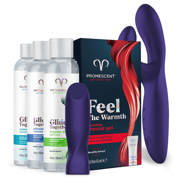 Promescent The Fancy Pants Pack | Adult Toy + Arousal Gel + Lube Promescent The Fancy Pants Pack | Adult Toy + Arousal Gel + Lube