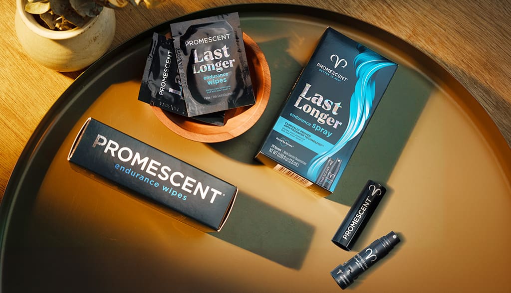 Promescent® Endurance Duo - Delay Spray and Delay Wipes to Last Longer