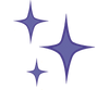 Three stars illustration