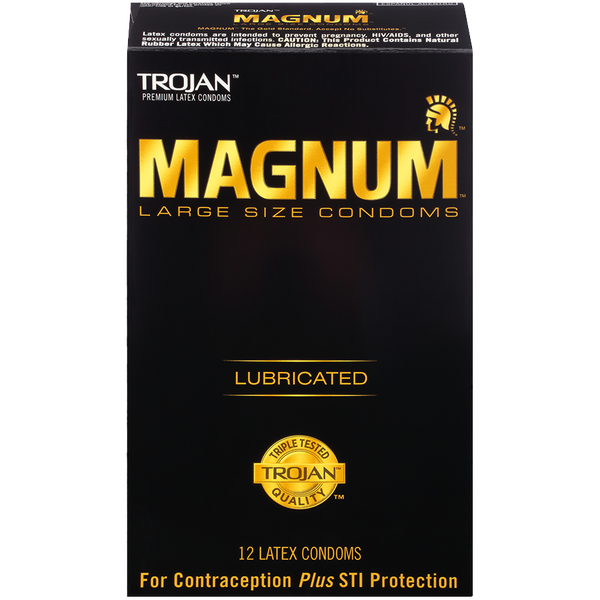 Trojan Magnum Large Condom - 12 Pack