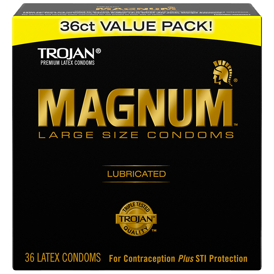 Trojan Magnum Large Size Premium Condoms Promescent