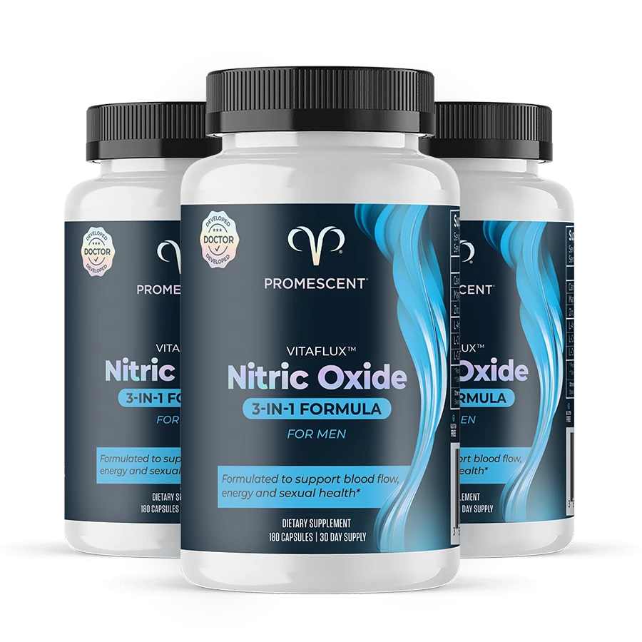 Promescent VitaFLUX Nitric Oxide Booster for Men - 90 Capsules