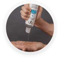 Apply Promescent water lubricant to hand and dispense liberally